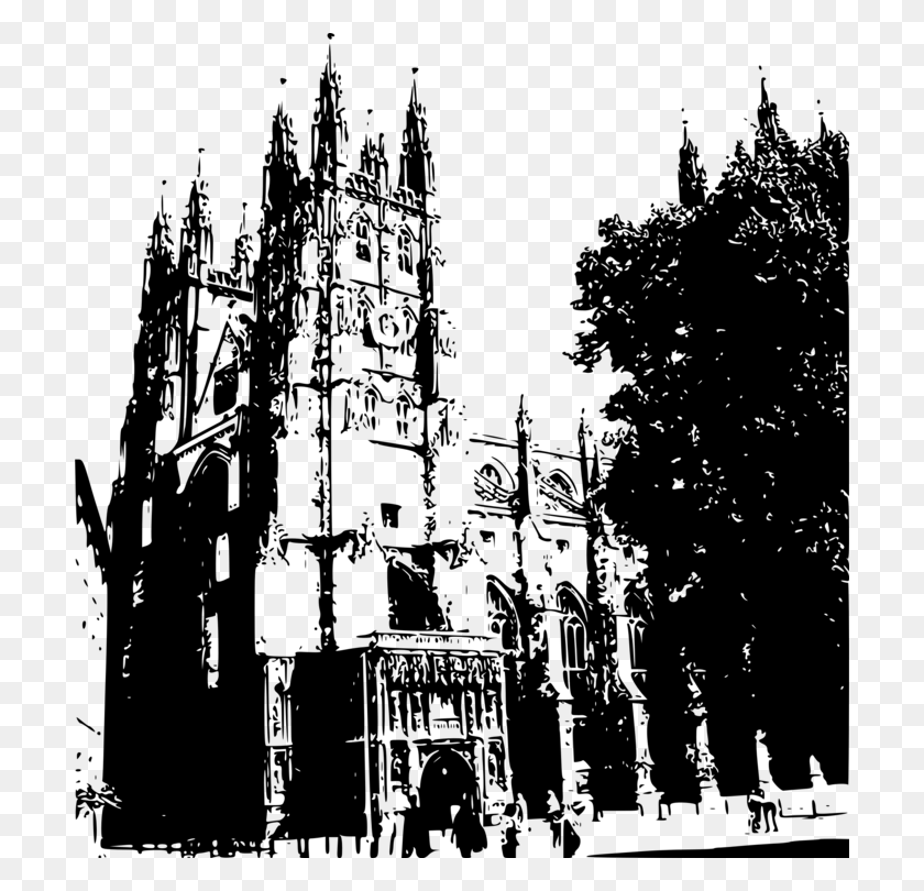 704x750 Canterbury Cathedral Canterbury Cross Church Steeple Ink Sketch Saint Canterbury Cathedral, Gray, World Of Warcraft HD PNG Download