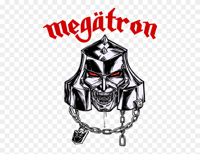 483x586 Canvas Megatron Illustration, Armor HD PNG Download