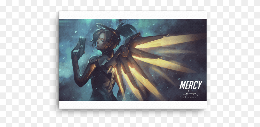 518x352 Canvas Overwatch Mercy Hero Never Die Overwatch Wallpaper For Pc, Person, Human, Water HD PNG Download