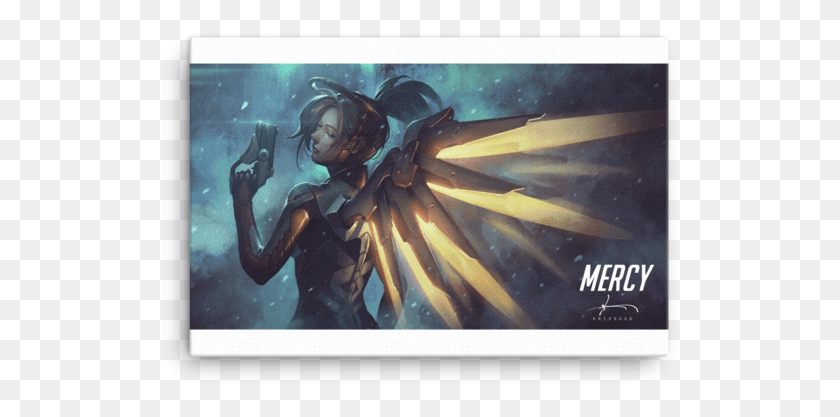 524x357 Canvas Overwatch Mercy Hero Never Die Overwatch Wallpaper For Pc, Person, Human, Water HD PNG Download