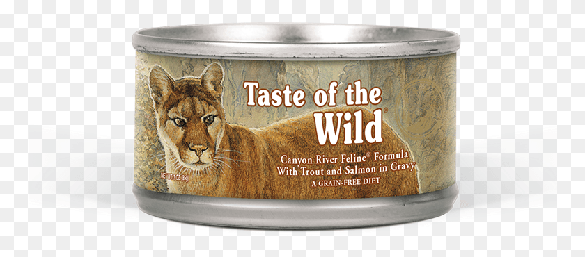 760x310 Canyon River Feline Formula With Trout And Salmon In Taste Of The Wild Canyon River Feline Dry Food, Label, Text, Wildlife HD PNG Download