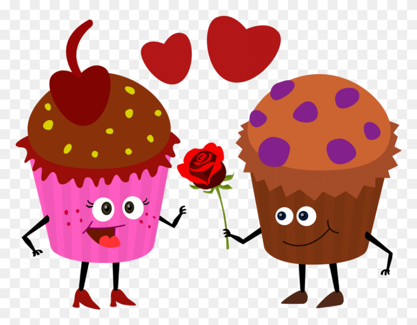 838x639 Cap Cake Cartoons Cake Ideas And Designs Muffin Love, Cupcake, Cream, Dessert HD PNG Download