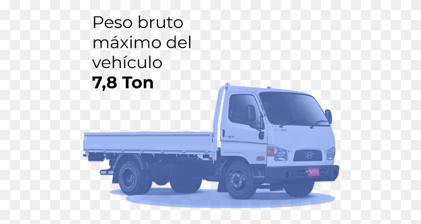 516x388 Descargar Png Capacidad De Carga Hd78 Hyundai Porter, Camión, Vehículo, Transporte Hd Png