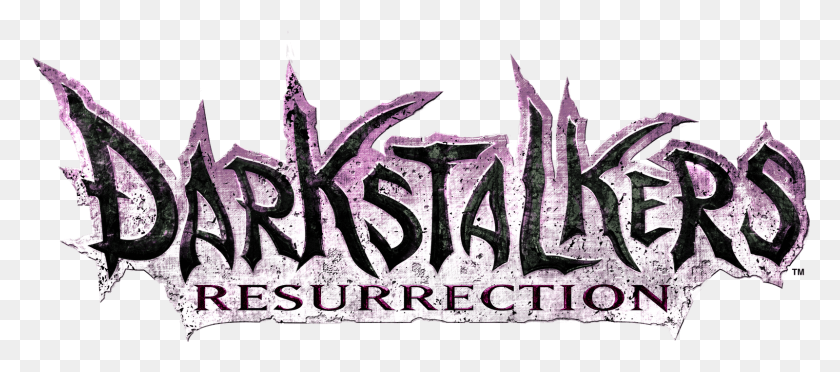 1600x641 Capcom Announce Darkstalkers Resurrection, Text, Graffiti HD PNG Download