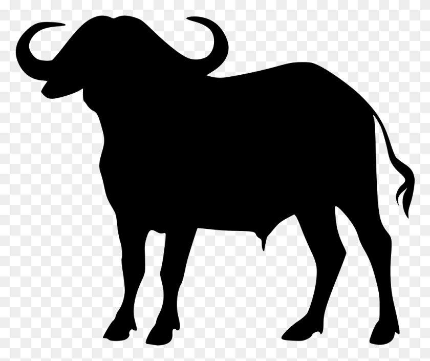 981x812 Cape Buffalo Transparent Cape Buffalo Silhouette Vector, Bull, Mammal HD PNG Download