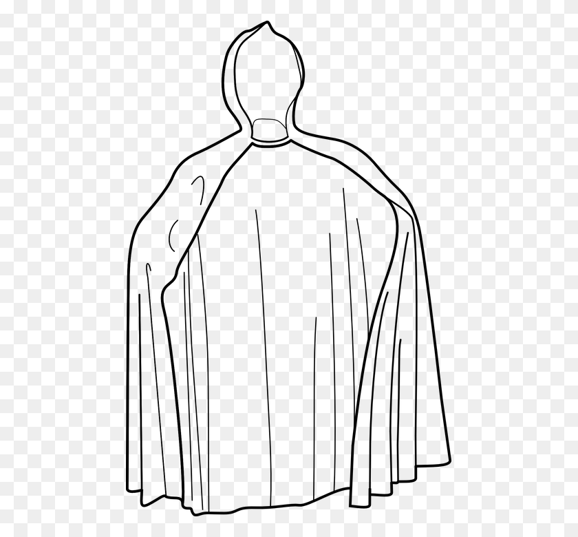 473x720 Cape Clipart Black And White Cape Black And White, Gray, World Of Warcraft HD PNG Download
