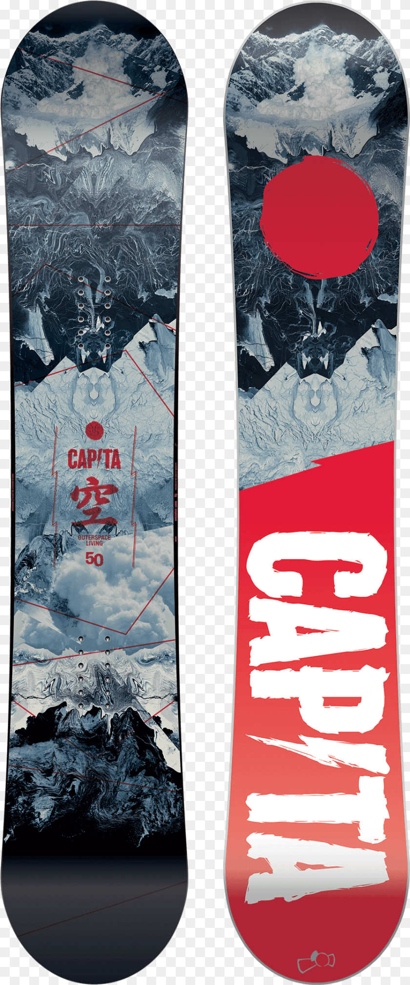 Capita Outerspace Living Snowboard, Nature, Outdoors, Adventure, Leisure Activities Sticker PNG