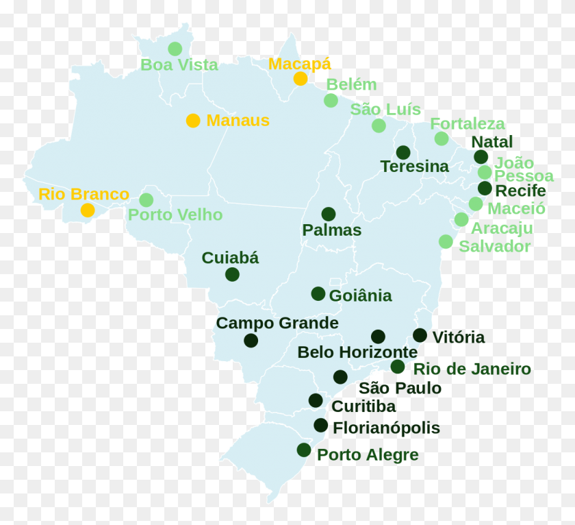 1115x1010 Capitais Do Brasil Por Ifdm Capitais Do Brasil Mapa, Участок, Карта, Диаграмма Hd Png Скачать