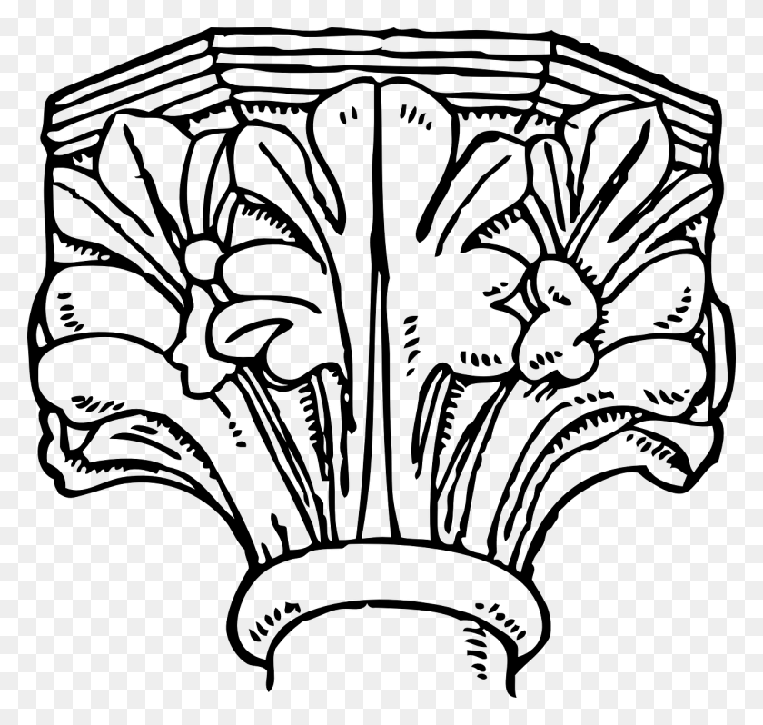1280x1212 Capital Gothic Decoration Pillar Image Architecture Clip Art, Gray, World Of Warcraft HD PNG Download