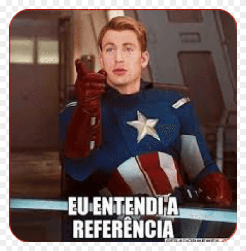1384x1414 Capitanamerica Vingadores Meme Euentendiareferencia Understood That Reference Memes, Person, Human, Clothing HD PNG Download
