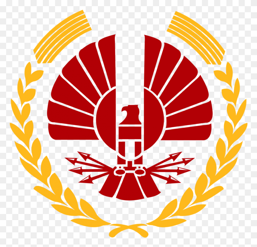 881x845 Capitol Symbol Hunger Games Panem Logo Hunger Games, Emblem, Grenade, Bomb HD PNG Download