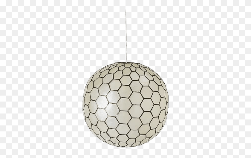 295x469 Capiz Orb Ceiling Light, Soccer Ball, Ball, Soccer HD PNG Download