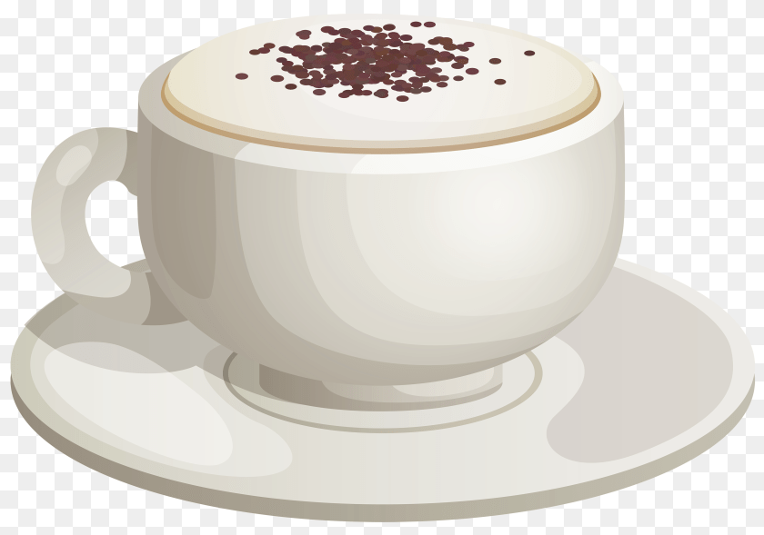 4000x2804 Cappuccino, Beverage, Coffee, Coffee Cup, Cup Clipart PNG