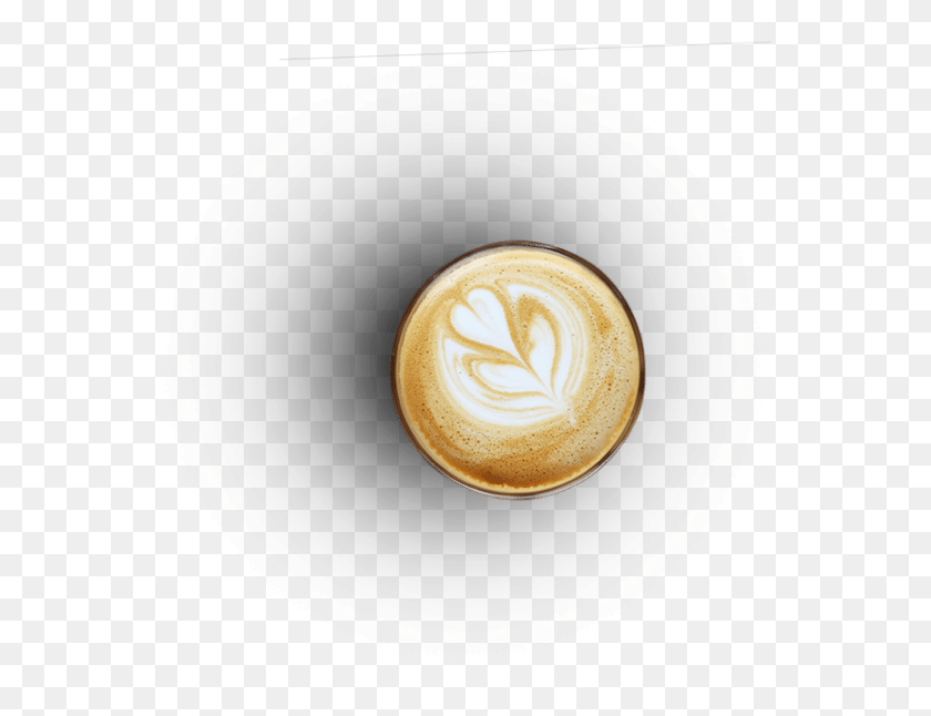 586x586 Cappuccino Coffee Top View, Latte, Coffee Cup, Beverage HD PNG Download