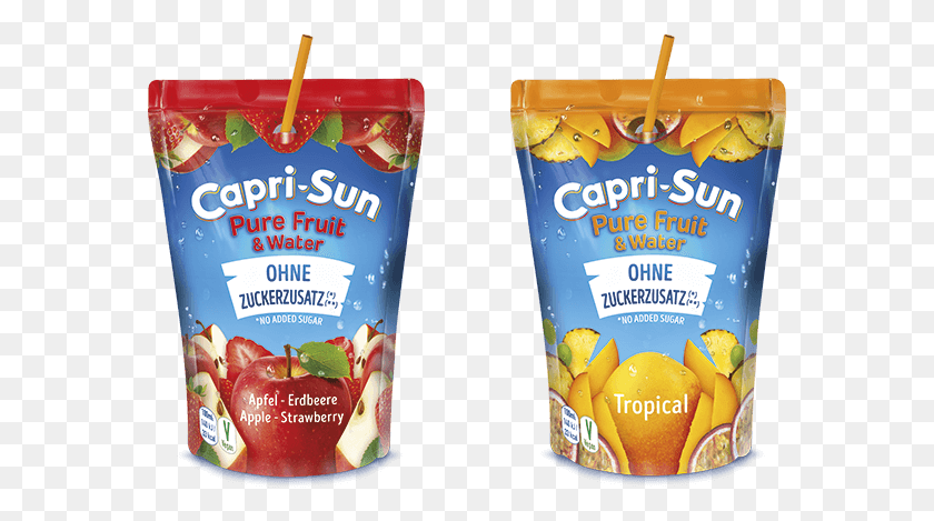 575x409 Capri Sun Pure Fruit Amp Water Slush, Food, Dessert, Yogurt HD PNG Download