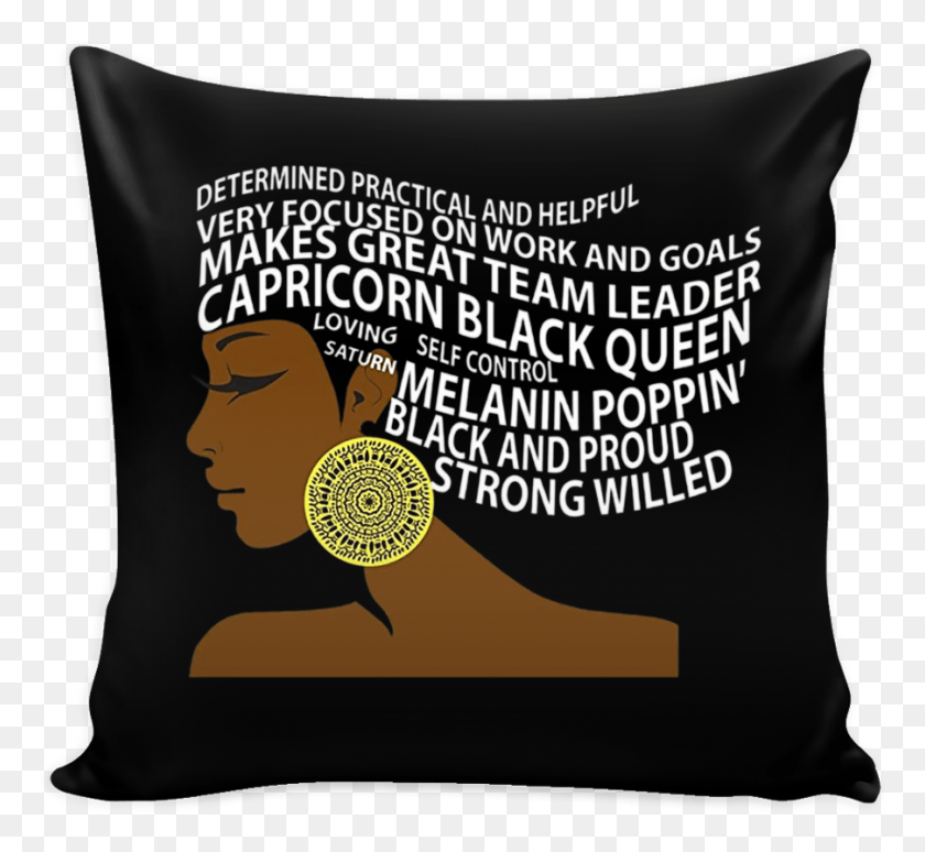 902x826 Capricorn Black Queen Zodiac Birthday Pillow Cushion, Plant, Food, Sesame HD PNG Download