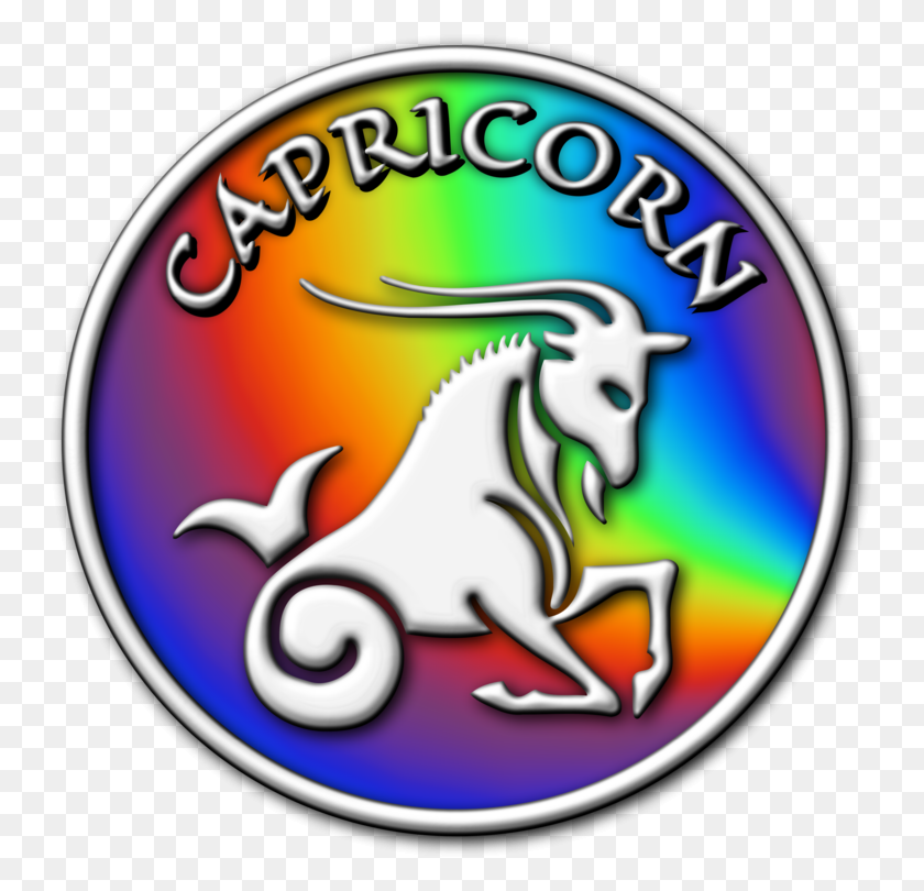750x750 Capricorn Zodiac Astrology Astrological Sign Computer Astrological Sign, Label, Text, Animal HD PNG Download
