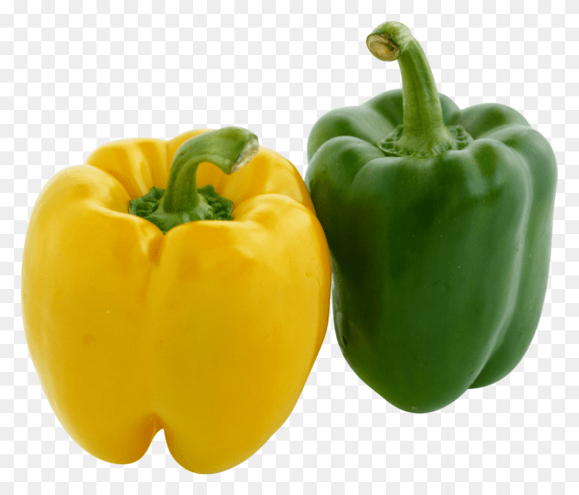 800x676 Capsicum Yellow And Green, Plant, Vegetable, Food HD PNG Download