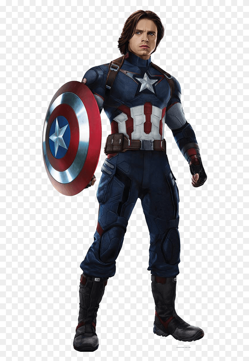 560x1154 Captain America Bucky Barnes Captain America Full Body, Costume, Armor, Person HD PNG Download