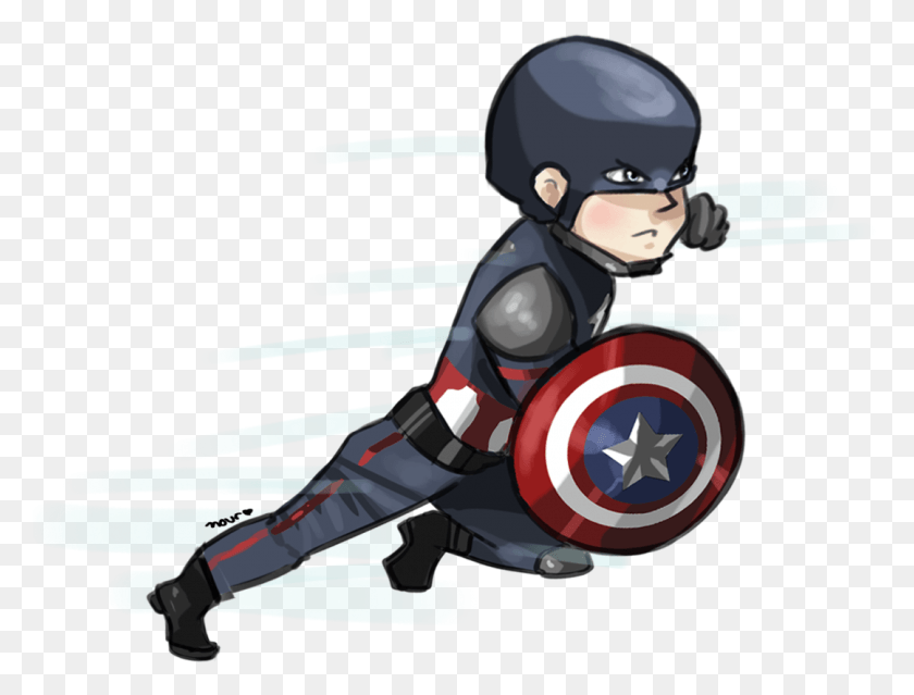 1080x803 Captain America Civil War Chibi Captain America, Ninja, Helmet, Clothing HD PNG Download
