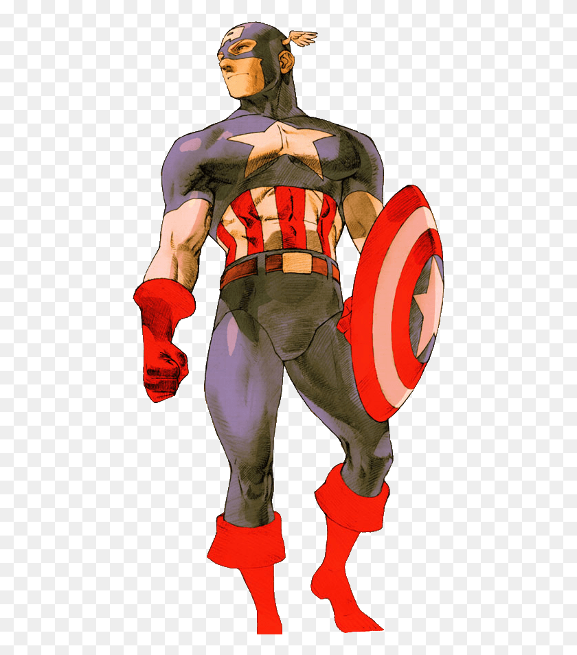 455x894 Captain America Clipart Muscular, Person, Human, Armor HD PNG Download