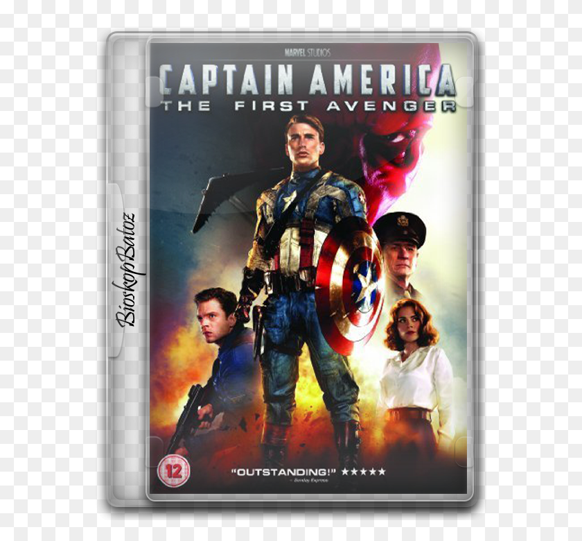 564x720 Descargar Png Capitán América El Primer Vengador Películas Mp4 Capitán América 1 Blu Ray, Persona, Humano, Disco Hd Png