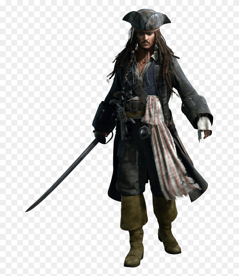 661x907 Captain Jack Sparrow Kingdom Hearts, Coat, Clothing, Apparel HD PNG Download