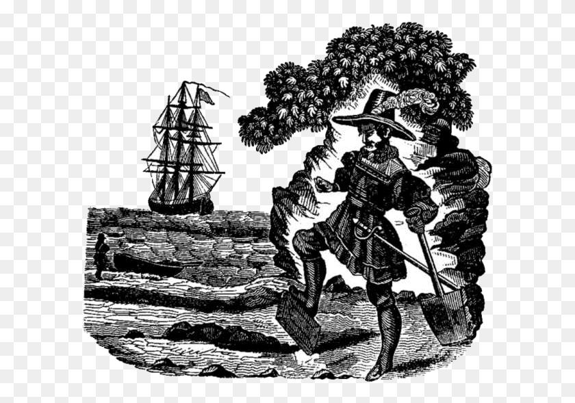 600x529 Captain Kidd Charles Ellms The Pirates Own Book, Person, Human, Duel HD PNG Download