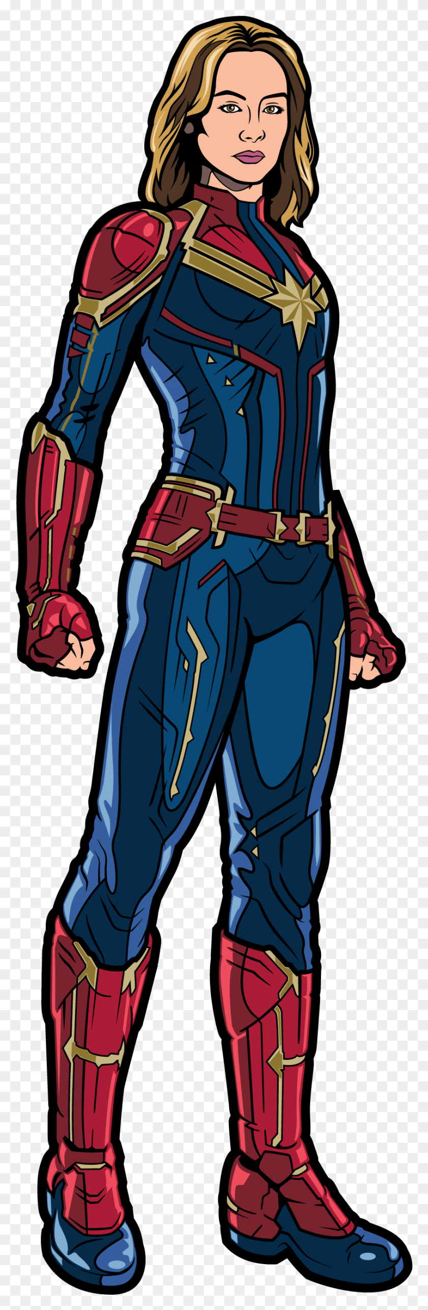 845x2718 Captain Marvel Figpin, Clothing, Costume, Person HD PNG Download