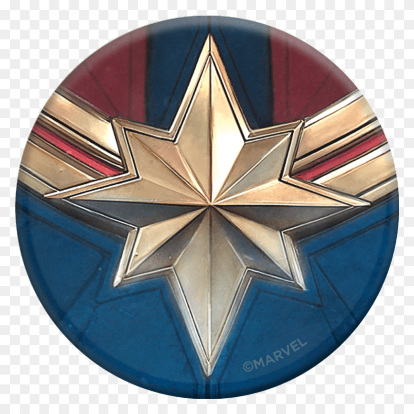 816x816 Captain Marvel Icon Captain Marvel Star Logo, Symbol, Trademark, Emblem HD PNG Download