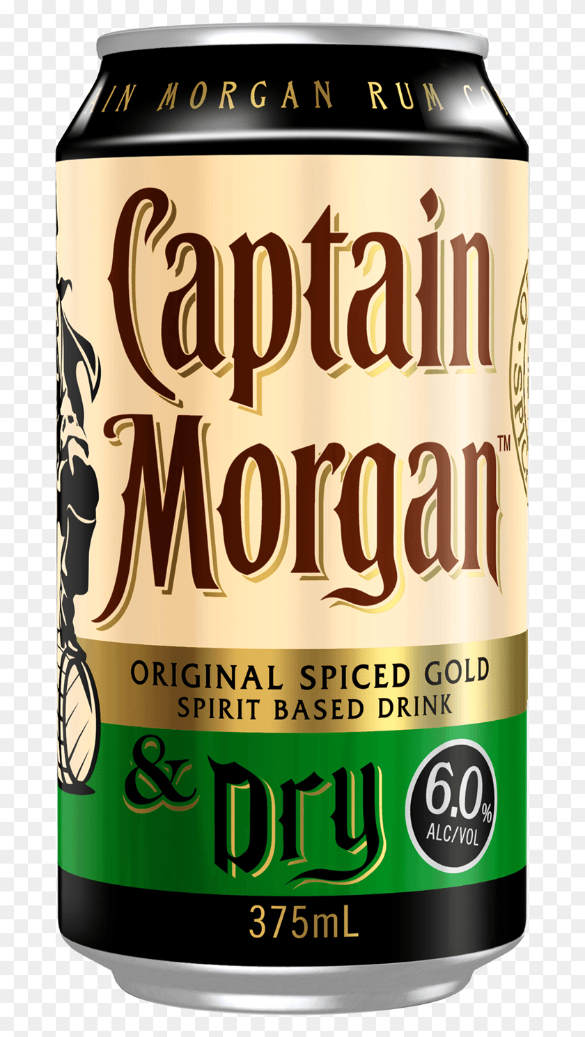 687x1429 Captain Morgan Original Spiced Gold Amp Dry Cans 375ml Captain Morgan And Dry, Alcohol, Beverage, Drink HD PNG Download