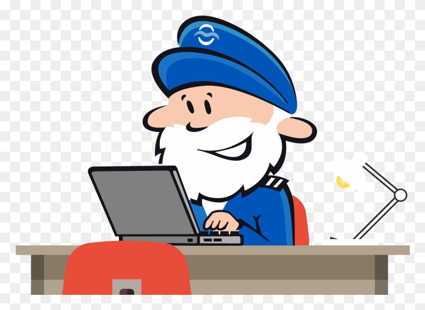 1042x740 Captain Signing Up Cartoon, Pc, Computer, Electronics HD PNG Download