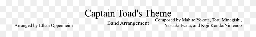 747x61 Captain Toad39s Theme Band Arrangement Internet, Gray, World Of Warcraft HD PNG Download