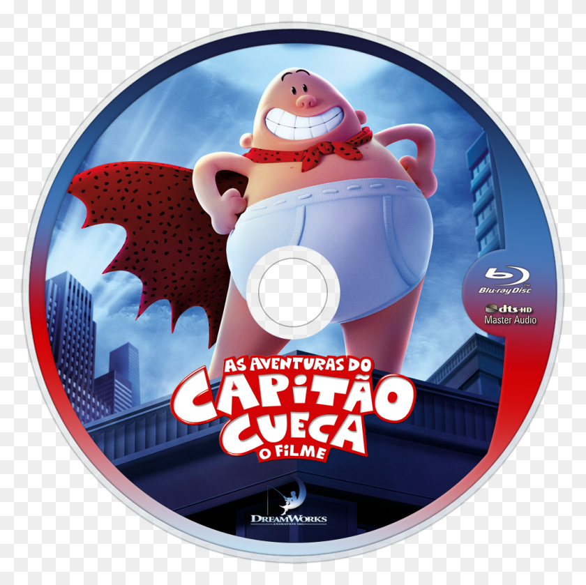1000x1000 Captain Underpants, Disk, Dvd HD PNG Download