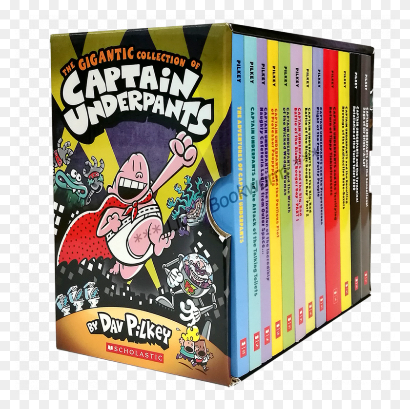 1000x1000 Captain Underpants, Book, Furniture, Bookcase HD PNG Download
