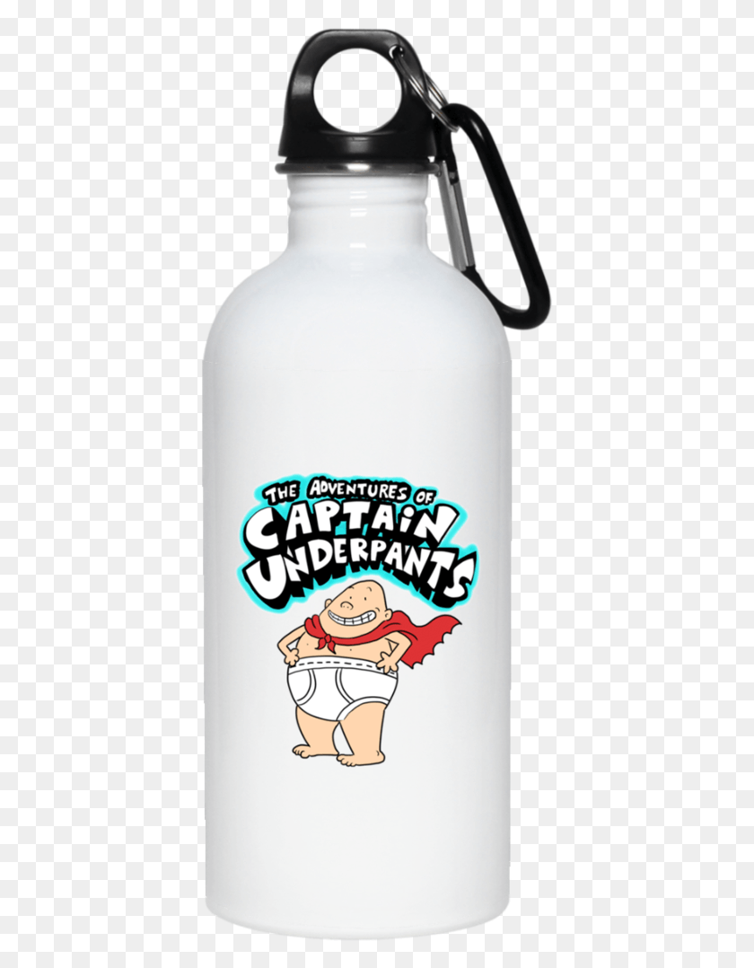 393x1018 Captain Underpants 23663 20 Oz Reusable Water Bottles Transparent, Bottle, Beverage, Drink HD PNG Download