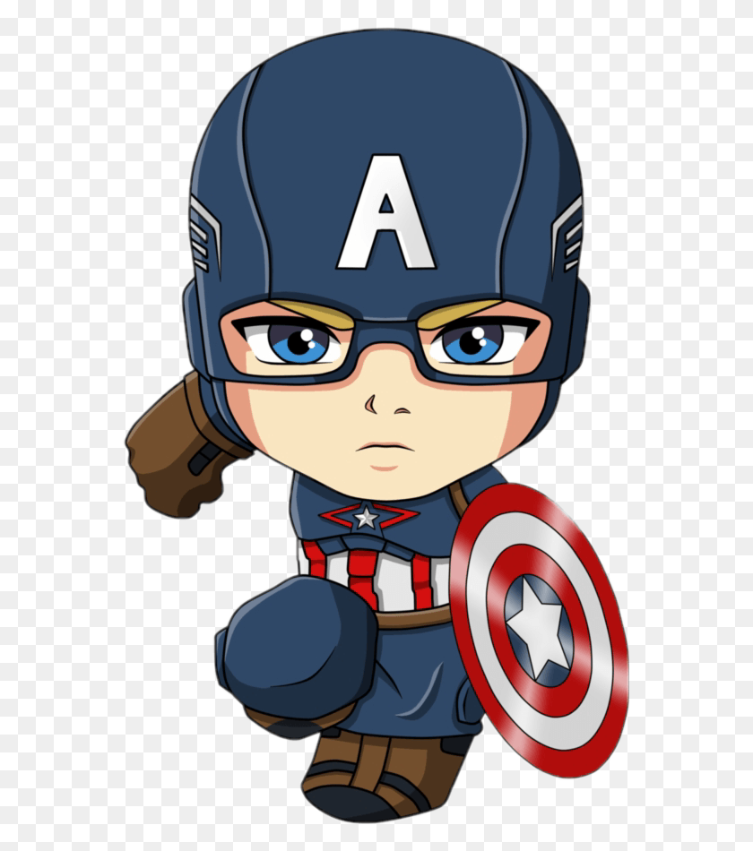 565x890 Captainamerica Sticker Chibi Captain America Cartoon, Person, Human, Helmet HD PNG Download