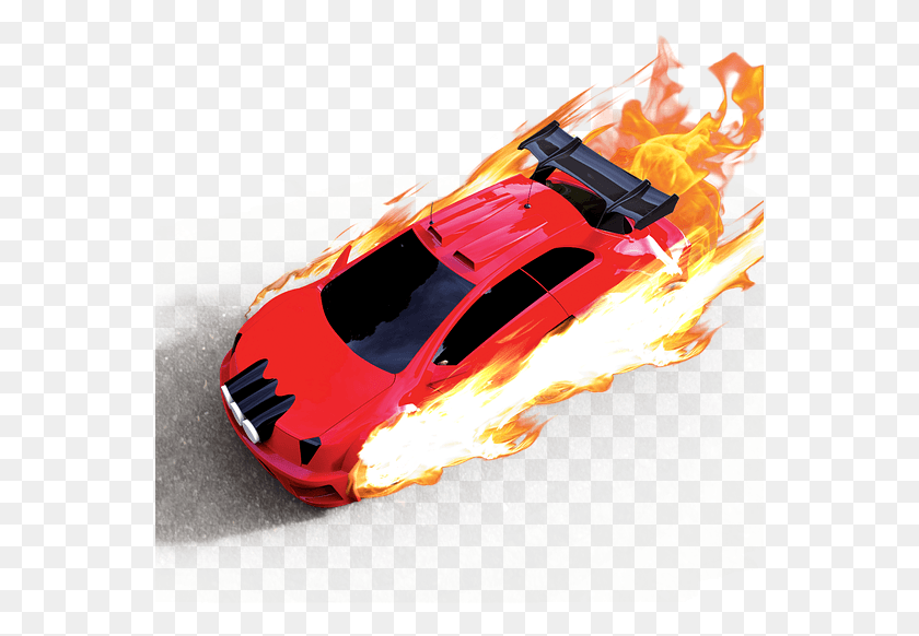 557x522 Car 3d Automobile Vehicle 3d Car Flame Fire 3d Car Racing, Transportation, Lobster, Food HD PNG Download
