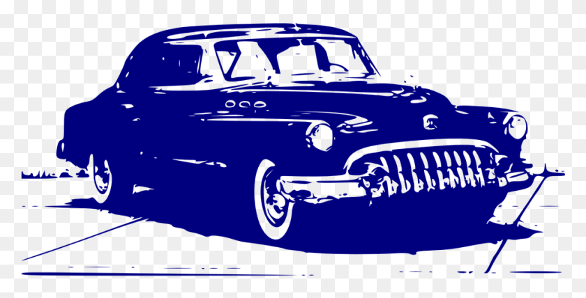 961x454 Car Antique Blue Front James Bond Gangster Vintage Car Clip Art, Vehicle, Transportation, Automobile HD PNG Download