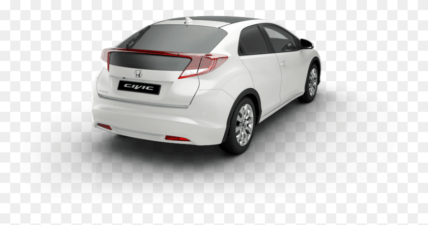 860x423 Car Back Angle View Honda Civic Type R, Vehicle, Transportation, Automobile HD PNG Download