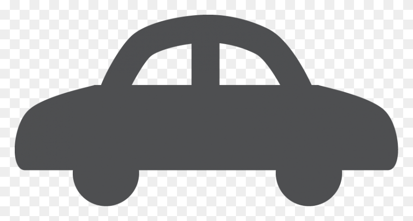 833x417 Car Icon Rally Silhouette Pickup Truck, Car, Vehicle, Transportation HD PNG Download
