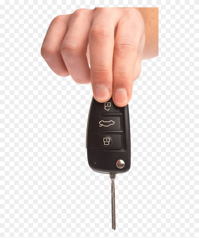499x943 Car Keys In Hand Feature Phone, Person, Human, Electronics HD PNG Download