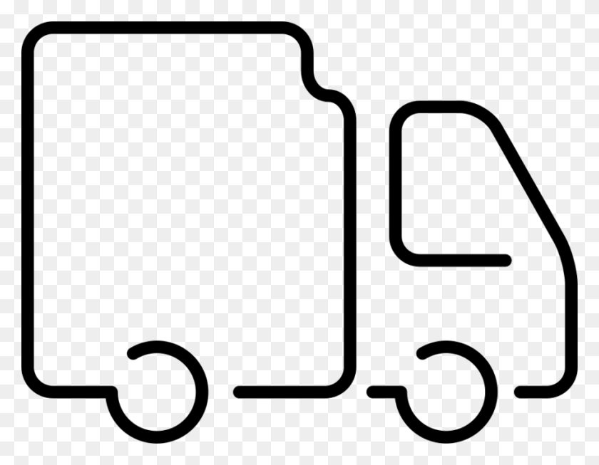 900x685 Car Outline Truck Vector Outline, Text, Electronics HD PNG Download