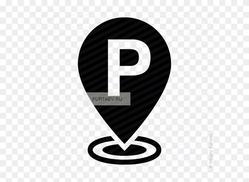 620x553 Car Parking Map Pointer Smart Parking Icon, Tape, Vehicle, Transportation HD PNG Download