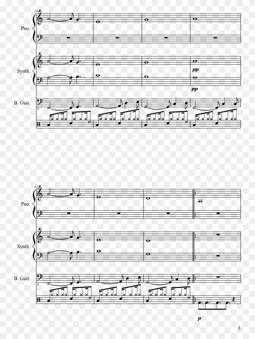749x1059 Car Radio Sheet Music Composed By Words And Music By Piano Adele Chord, Gray, World Of Warcraft HD PNG Download