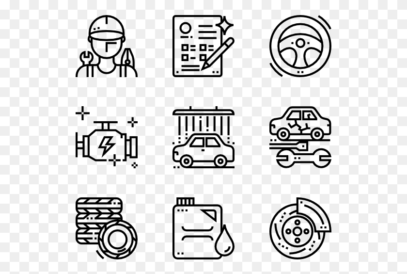 529x505 Car Service Free Icons Work, Gray, World Of Warcraft HD PNG Download