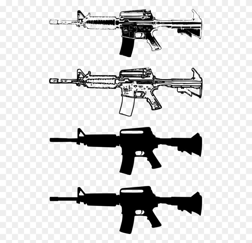 511x750 Carbine Airsoft Guns M16 Rifle M16 Rifle Clipart, Gray, World Of Warcraft HD PNG Download