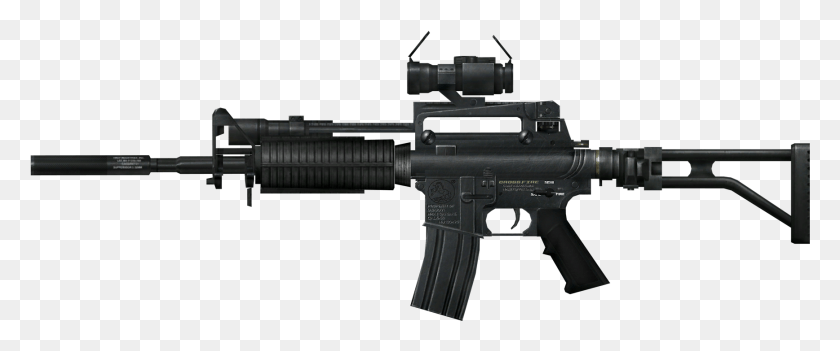 1736x649 Carbines Airsoft Knight39s Armament Sr25 Ecr, Gun, Weapon, Weaponry HD PNG Download