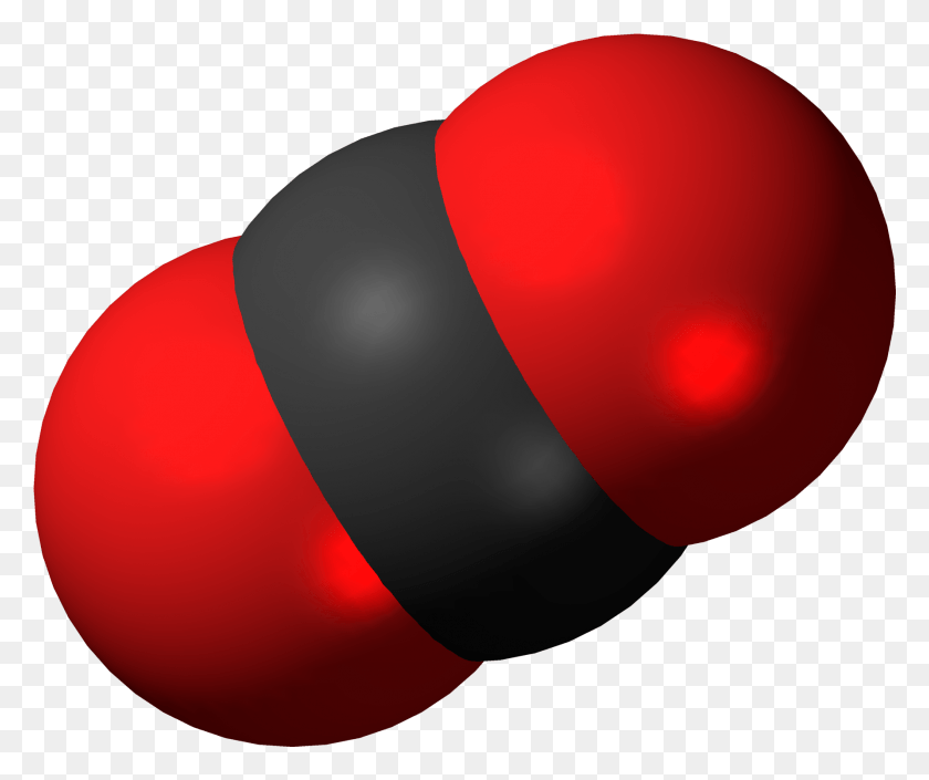 1783x1476 Carbon Dioxide 3d Spacefill Model Of A Compound, Balloon, Ball, Bomb HD PNG Download