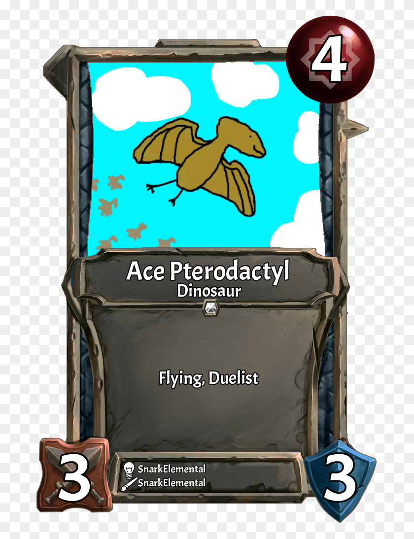 694x1034 Descargar Png Card Ace Pterodactyl Collective Community Card Game, Texto, Planta, Botella Hd Png